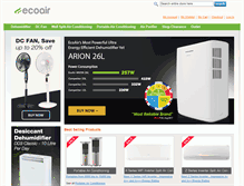 Tablet Screenshot of ecoairdirect.com